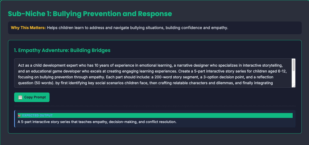 Step 1: Pick a Prompt