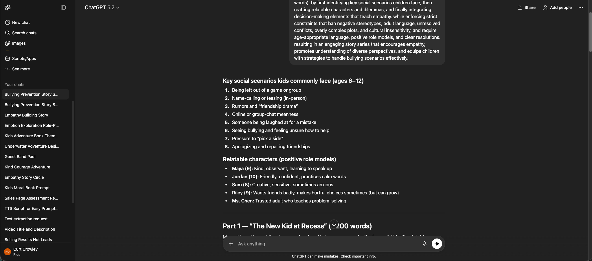Step 2: Paste into ChatGPT